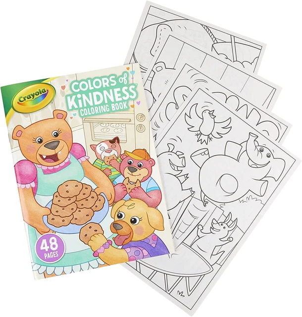 5- CRAYOLA COLORS Of Kindness Coloring Book 48 Pages $10.97 - PicClick