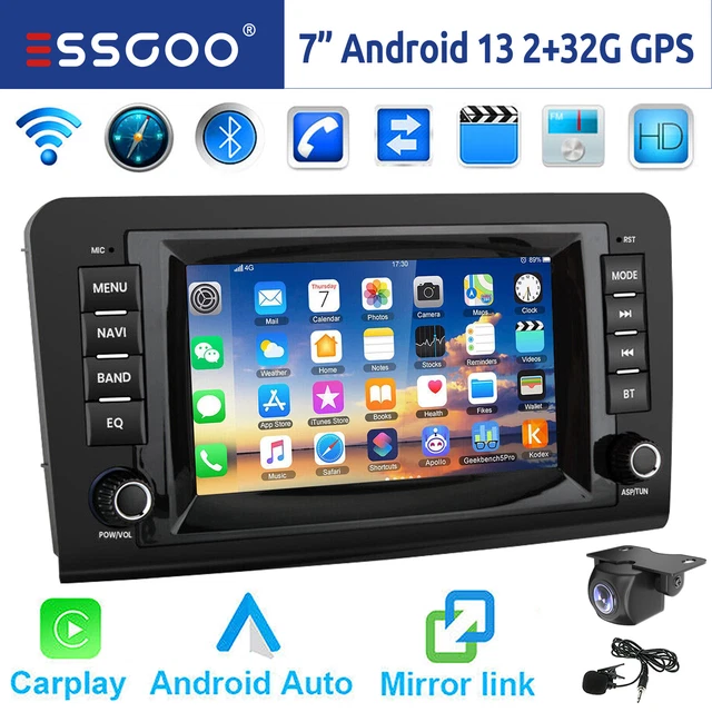 Autoradio Android 13 Carplay GPS Navi per Mercedes Benz ML/GL Classe W164 X164