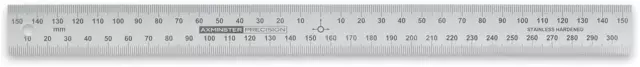 Axminster Precision Centre Finding 300mm Rule - Metric Only
