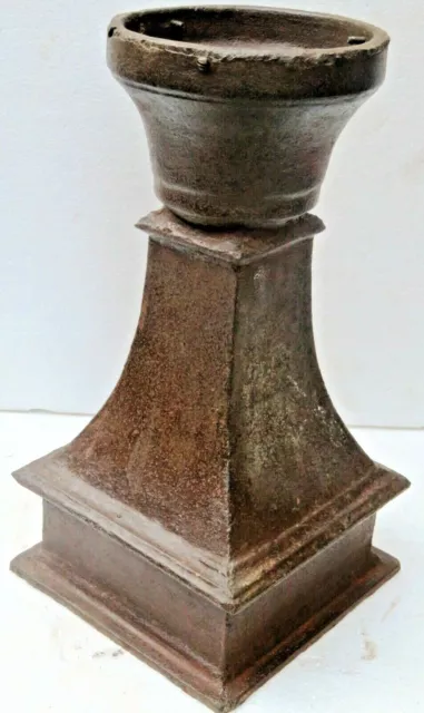 VICTORIAN ERA CAST IRON LAMP POST Light Pole square base design newel Decor Part