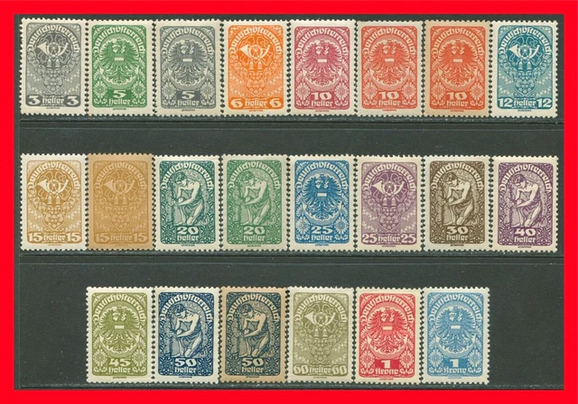 Austria Postage Stamps Scott 200-218, 22-Stamp MNH & MH Partial Set+!! A133