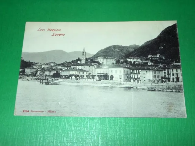 Cartolina Lago Maggiore - Laveno - Scorcio panoramico 1910 ca