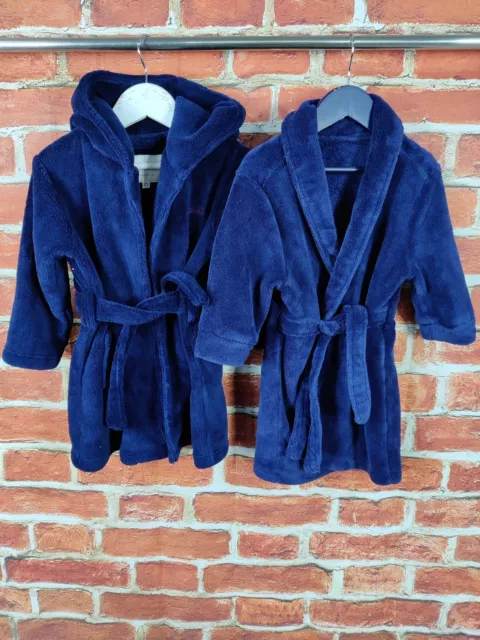 BABY BOY BUNDLE AGE 18-24 MONTHS JASPER CONRAN etc NAVY DRESSING GOWN ROBE 92CM