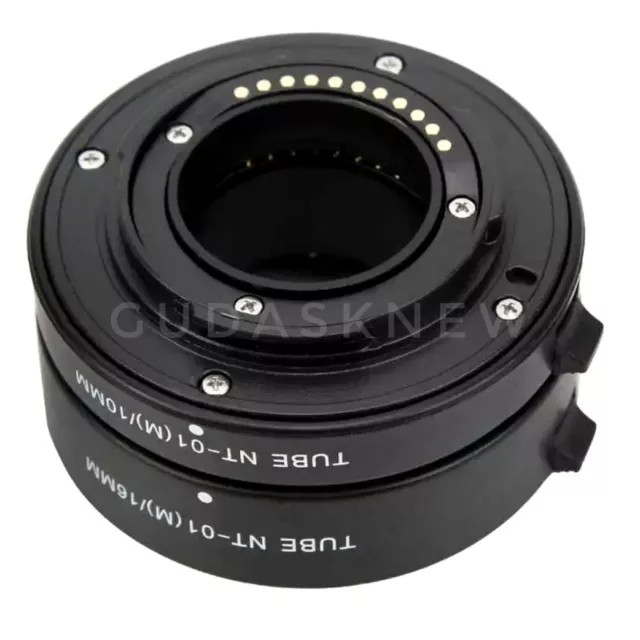 Macro Extension Tube Set M4/3 Mount 10mm+16mm Auto Focus for GM1 GM5 E-P5 E-M1