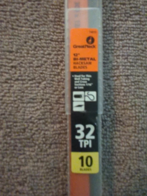 Great Neck 10 Piece 12 " Hacksaw Blades