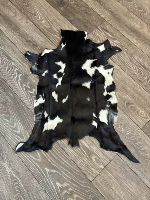 Luxury Goat Hide Fur Rug 100% Natural Goat Skin Leather RRP £69 GH17