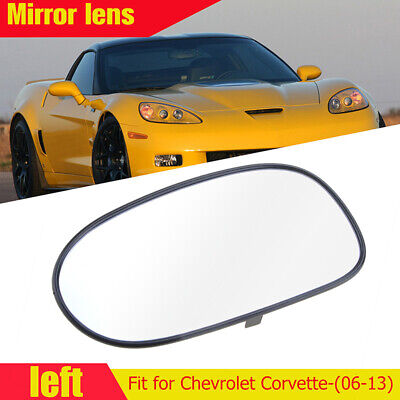Left Heated Door Mirror Glass And Backing Plate Clear For Corvette 2005-2013
