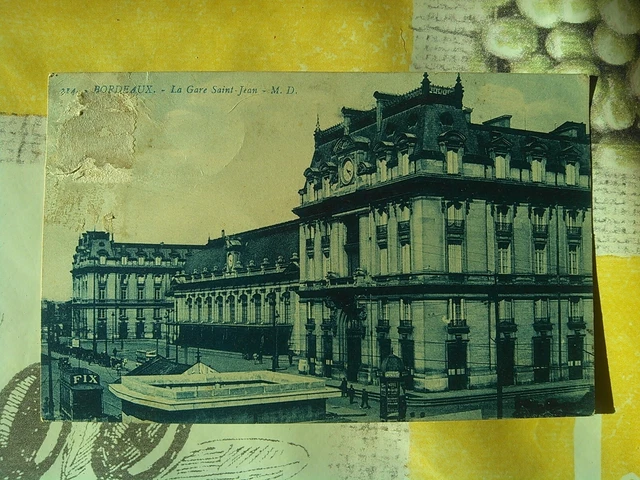Cpa Bordeaux La Gare Saint Jean