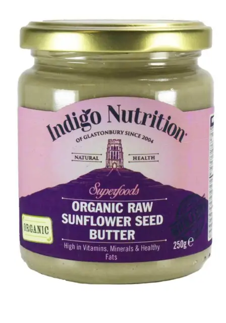 Organic Raw Sunflower Seed Butter - 250g - Indigo Herbs