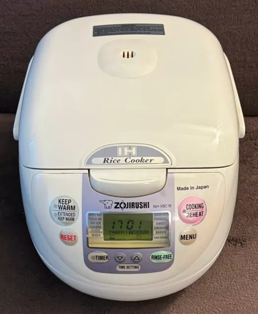 Zojirushi NH-VBC18 10 Cup Rice Cooker Warmer Induction Heating