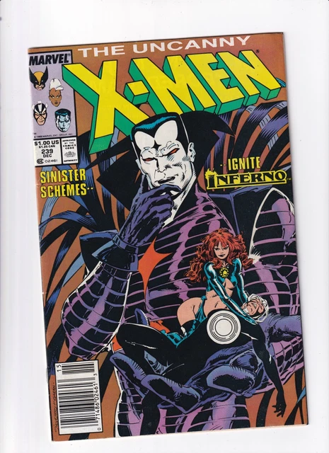 Uncanny X-Men #239 Marvel 1988 Mr. Sinister Newsstand Fine-