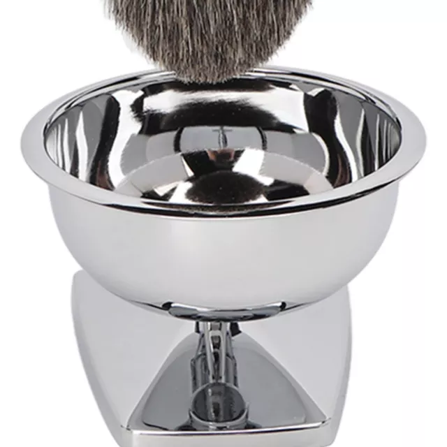 4 In 1 Kit Di Spazzola Per Barba Sapone Brush Bowl Holder Trimmer Alloy Wet Bear 3