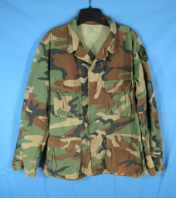 U.S. ARMY Coat/Jacket COMBAT WOODLAND CAMOUFLAGE Hot Weather sz M-R