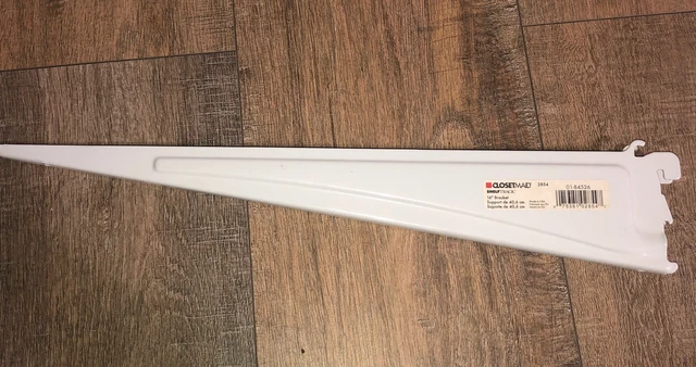 Closetmaid ShelfTrack 16 In. White Shelf Bracket 2854 Closetmaid ShelfTrack