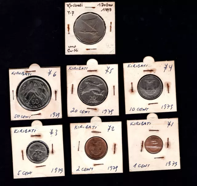 Kiribati - 1+2+5+10+20+50 Cents + $1 1979 * UNC * proof Set *