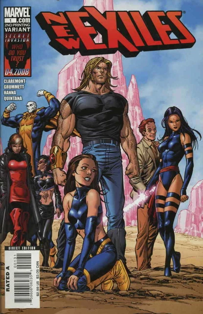 New Exiles #1 (2nd) FN; Marvel | variant Chris Claremont - we combine shipping
