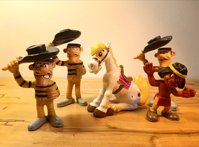 Figurines CEJI Lucky Luke Et Jolly Jumper - 1984 - Dargaud Morris