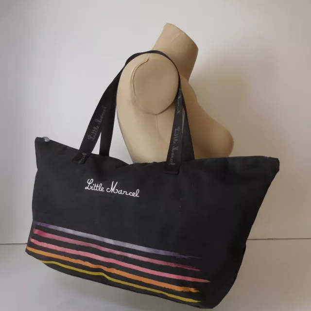N9500 SAC A main fourre tout bandouliere noir Little Marcel LBVYR mode vintage EUR 90 00 PicClick FR
