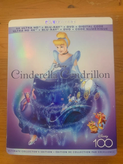 CINDERELLA 4K ULTRA HD/Bluray/DVD/Digital Code Combo Disney Animated ...