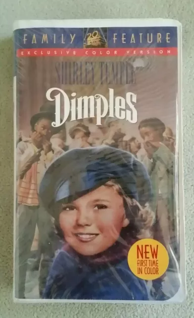 Dimples (VHS, 1994, Colorized Clam shell) Shirley Temple New~Sealed