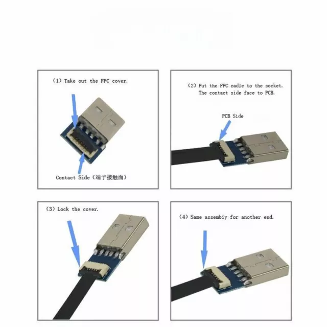 Standard-Typ-C-Micro-Standard-USB mit Board-Anschluss FPV-Kopf-USB-Adapter 2