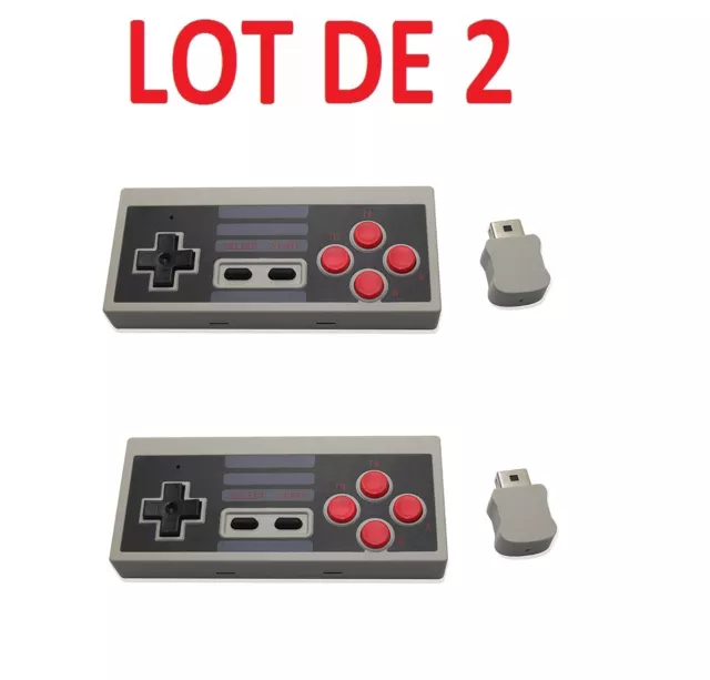 Manettes de jeu sans fil pour SNES Super Nintendo Classic Mini, manette de  jeu, manette de jeu, accessoires de console, télécommande, 2.4GHz -  AliExpress