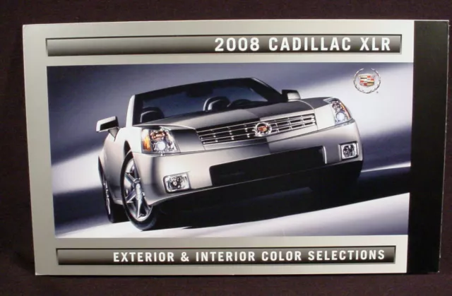 2008 Cadillac Xlr Paint Color Chip Brochure - Original