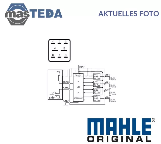 Mhg 12 Steuergerät Glühzeit Mahle Original Für Ford Mondeo Iv,Focus Iii