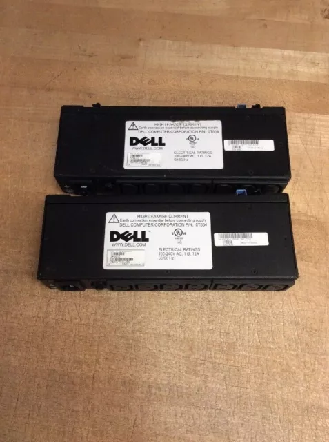 LOT OF 2 APC Dell PDU AP6015 0T834 8-Outlet 120-240V 12A Free Shipping