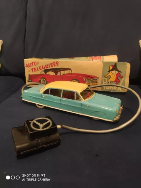 ANCIENNE VOITURE EN Tole Teleguidee Punch EUR 100 00 PicClick FR
