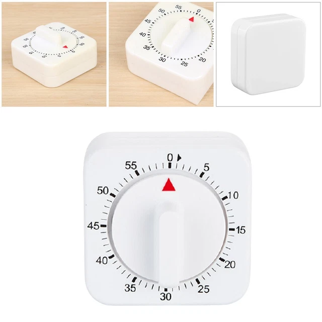 Temporizador de cocina reloj de cocina con obras metálicas 2.36 X 2.36 X 1.38 pulgadas reloj de horneado
