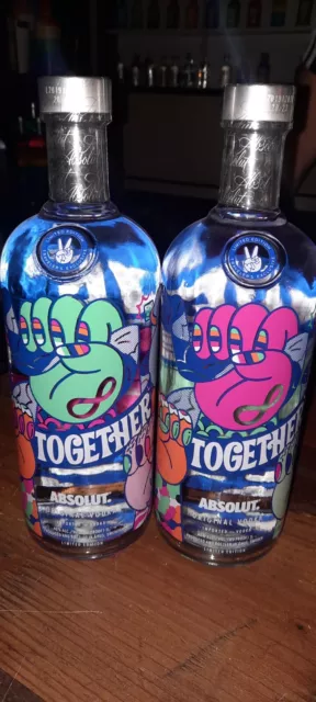 Absolut Vodka Together-Set 2mal 1000ml Neu