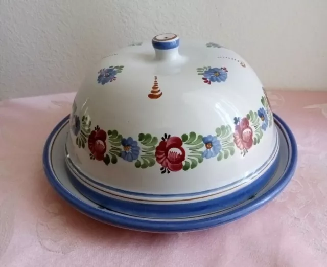 J Graf Stoob Pottery Dome Covered Cheese Dish Austria