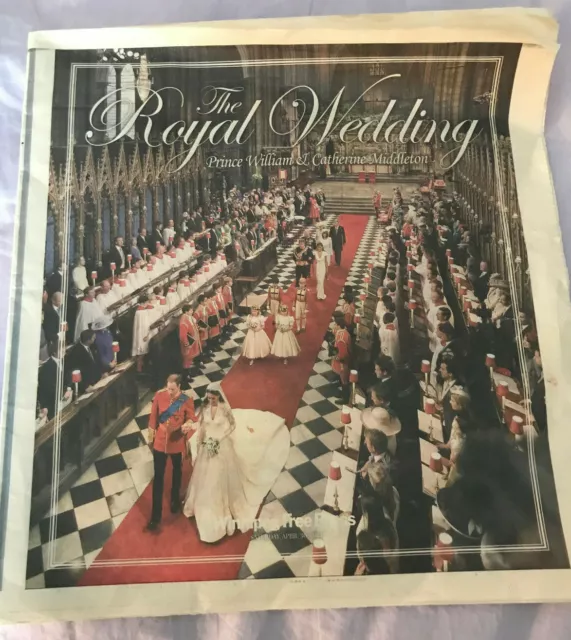 ROYAL WEDDING Prince William & Catherine Middleton Winnipeg Free Press Insert