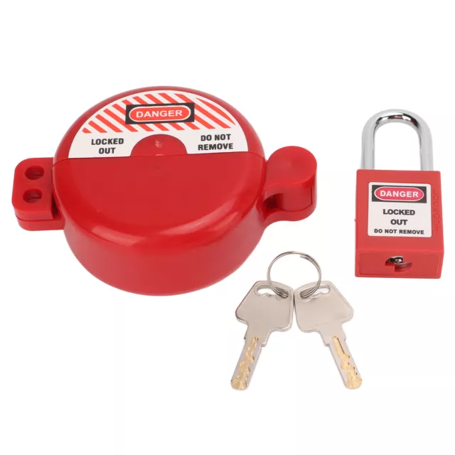 Lockout Tagout Valve Lock With Safety Padlock Heatproof Impact Resistant For Hot