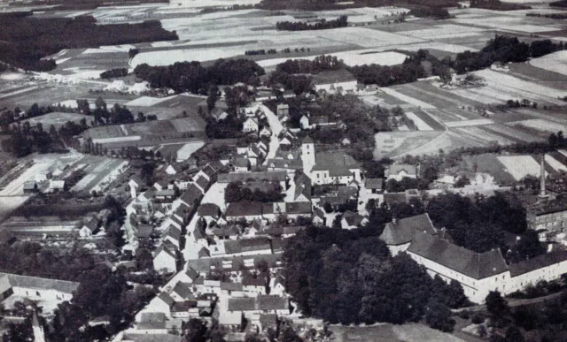 Deutsch- Wartenberg/ Otyń im Kreis Grünberg- LUFTBILD (Schlesien) 1929