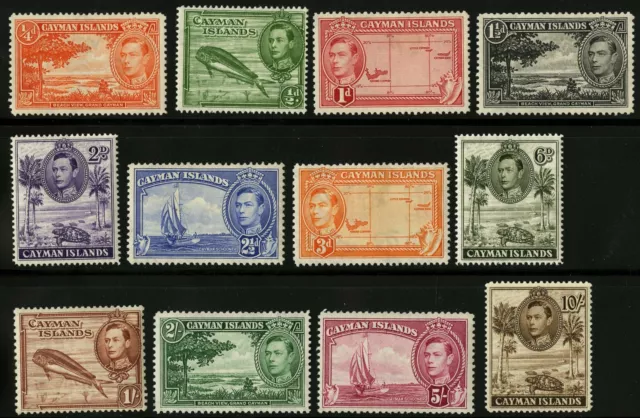 Cayman Islands   1938-43   Scott # 100-111  Mint Lightly Hinged Set