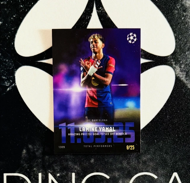 Carte Collector Topps Total Football 24/25 - Lamine Yamal édition Limitée /10 - FC Barcelone