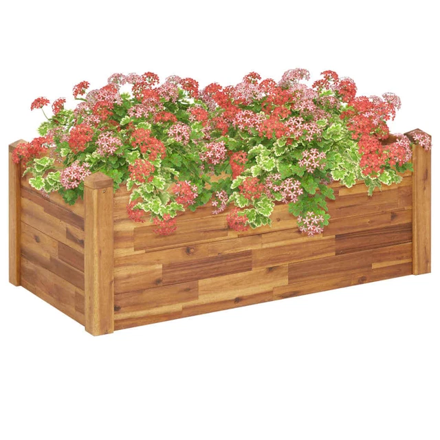 Lit surélevé de jardin 110x60x44 cm Bois massif d'acacia