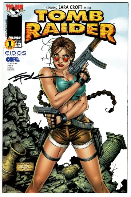 Tomb Raider #1 VF/NM Signed w/COA Andy Park 1999 Top Cow/Image Comics