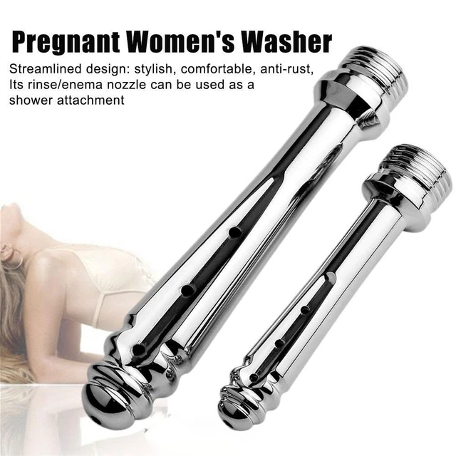 Cabezal de ducha de limpieza anal para mujer metal ano enema lavado vaginal ducha Cl B5N4
