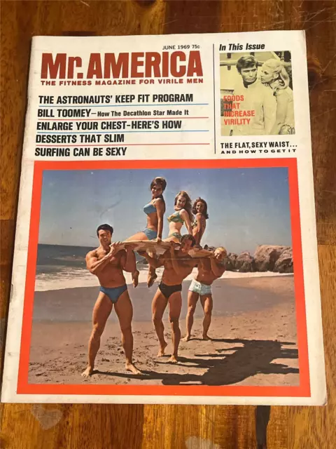 MR AMERICA bodybuilding muscle magazine DAVE DRAPER/Arnold Schwarzenegger 6-69