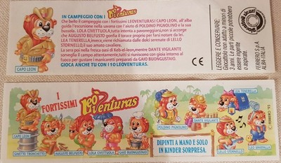 KINDER FERRERO CARTINE SERIE SORPRESINE ITALIA HIPPO TARTALLEGRE FANTASMI DINOS 