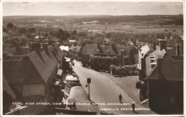 Goudhurst. High Street from Church Tower # 9312 by Verrall's Photo Service.