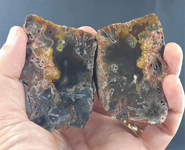 290g Turkish Plume Agate Stone Rough From Susuz Village Cubuk Ankara,Collectible