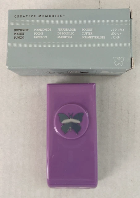 Punzón De Bolsillo Mariposa Para Hacer Memorias Creativas Nuevo En Caja