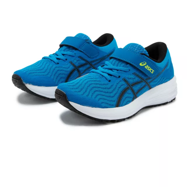 Asics Boys Patriot 12 PS Running Shoes Trainers Sneakers Blue Sports Breathable