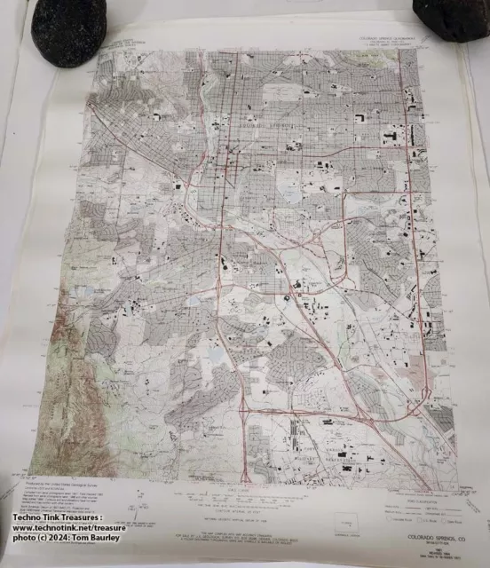 USGS Topographic Map Colorado Springs CO - 1961 revised 1994