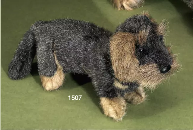 Förster Dackel de Pelo Áspero de Pie 26CM Perro Salchicha Peluche Pequeño 1507