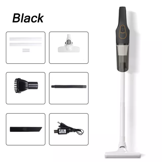 3 IN 1 Cordless Vacuum Cleaner Hoover Upright Lightweight Handheld Black